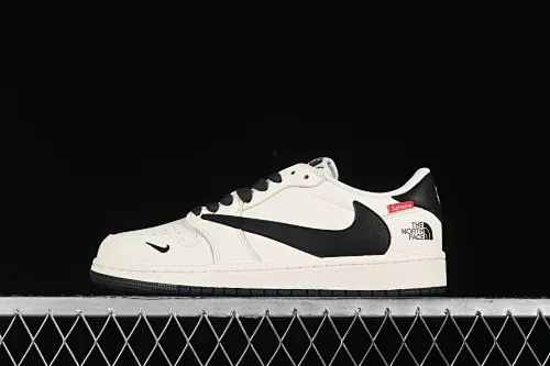 All Categories Air Jordan Jordan Series Basketball Shoes Air Jordan 1 Low High-end Customized Low-top Shoes Travis Scott x Fragment Design x Air Jordan 1 Low OG SP AJ1 Joe 1 Supreme North Face Collaboration - Off-white Black Tail Low-top Cultural and Casual Shoes DIY1688-004